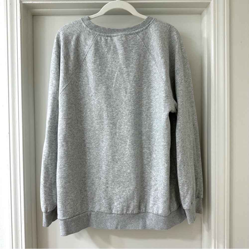 Stoney Clover Lane x Target Gray Pastel Logo Graphic Sweater, Size 1XL - Picture 6 of 6